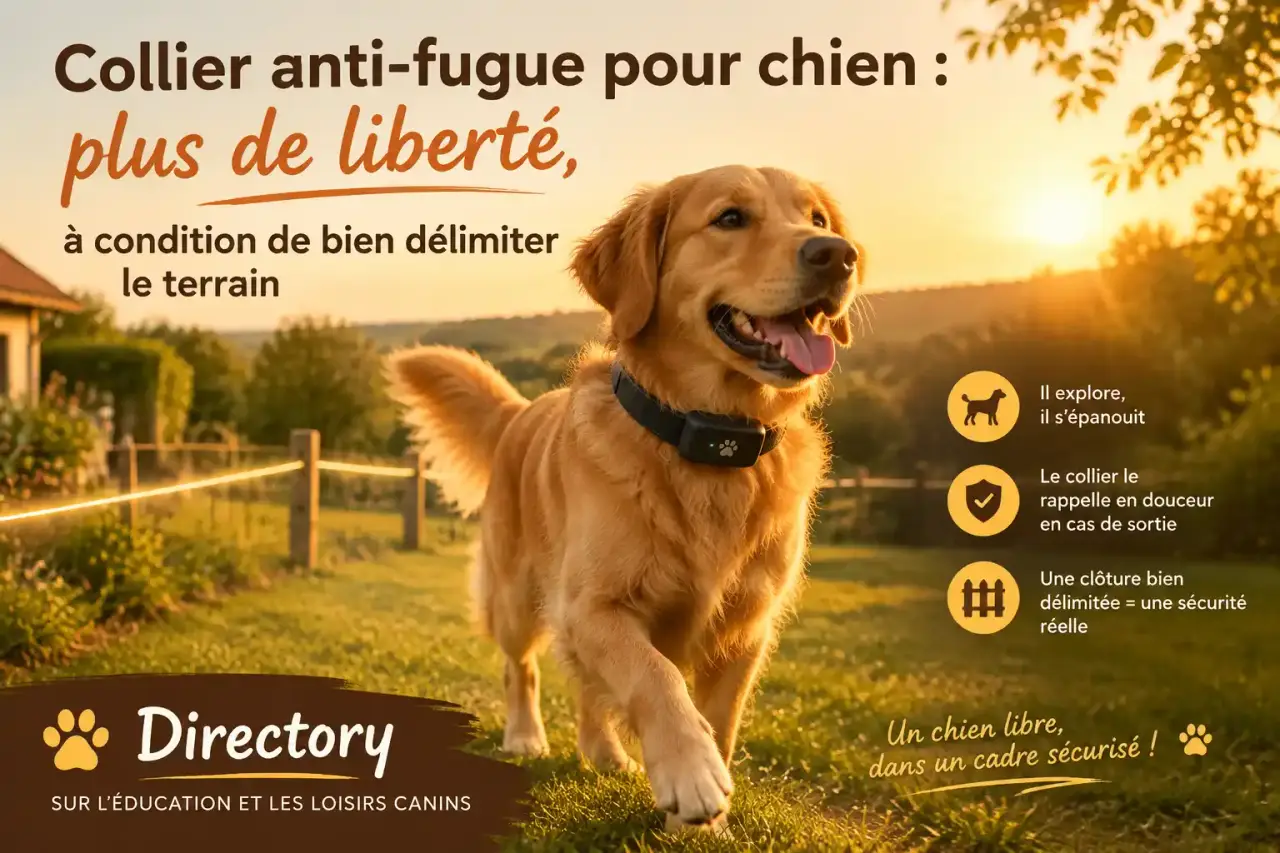 Collier anti-fugue pour chien : plus de liberté, à condition de bien délimiter le terrain