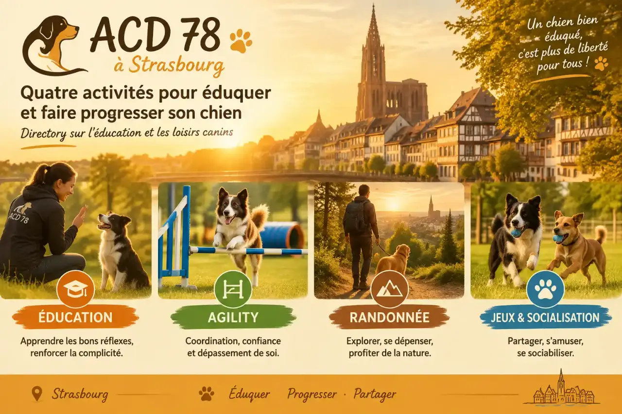 ACD 78 à Strasbourg : quatre activités pour éduquer et faire progresser son chien