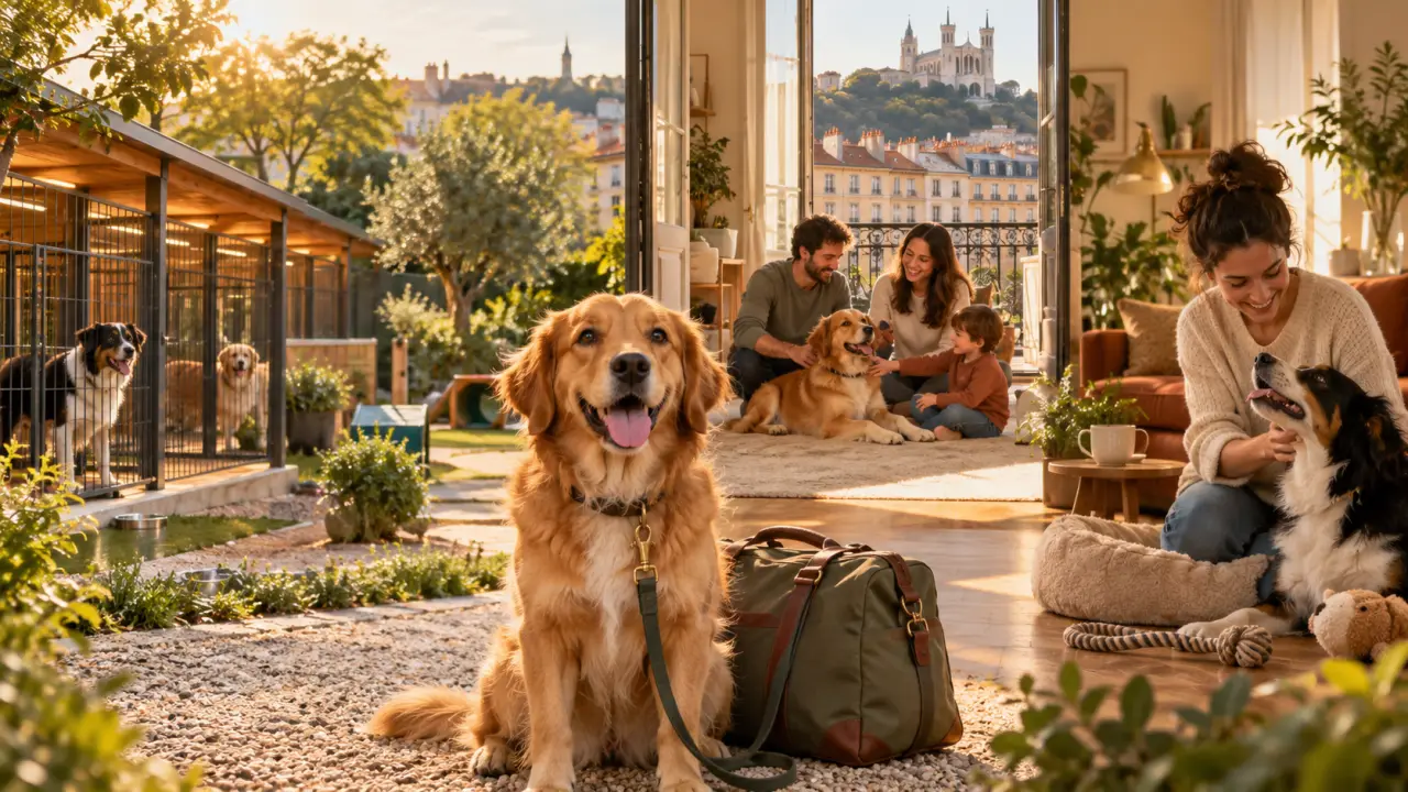 Hébergement chien à Lyon : pension, famille ou domicile, quel cadre choisir selon son profil ?
