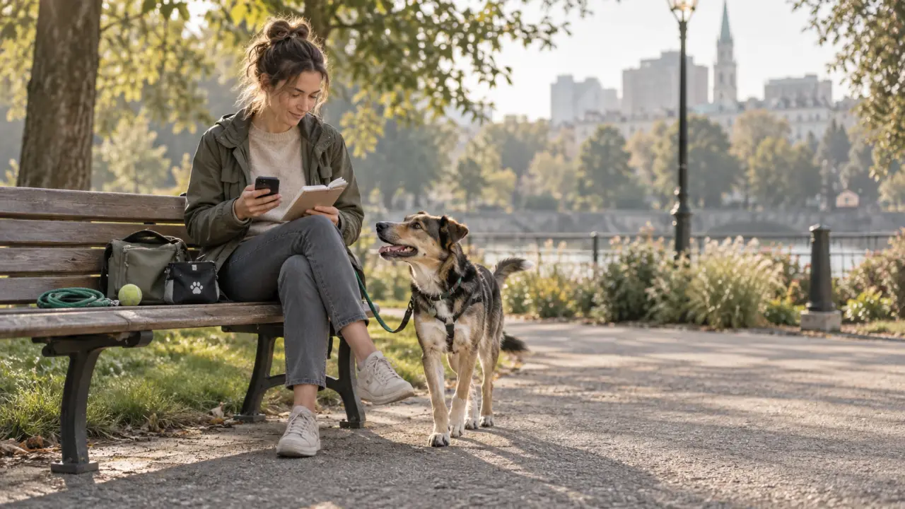 Chien attentif pendant une séance d'éducation canine