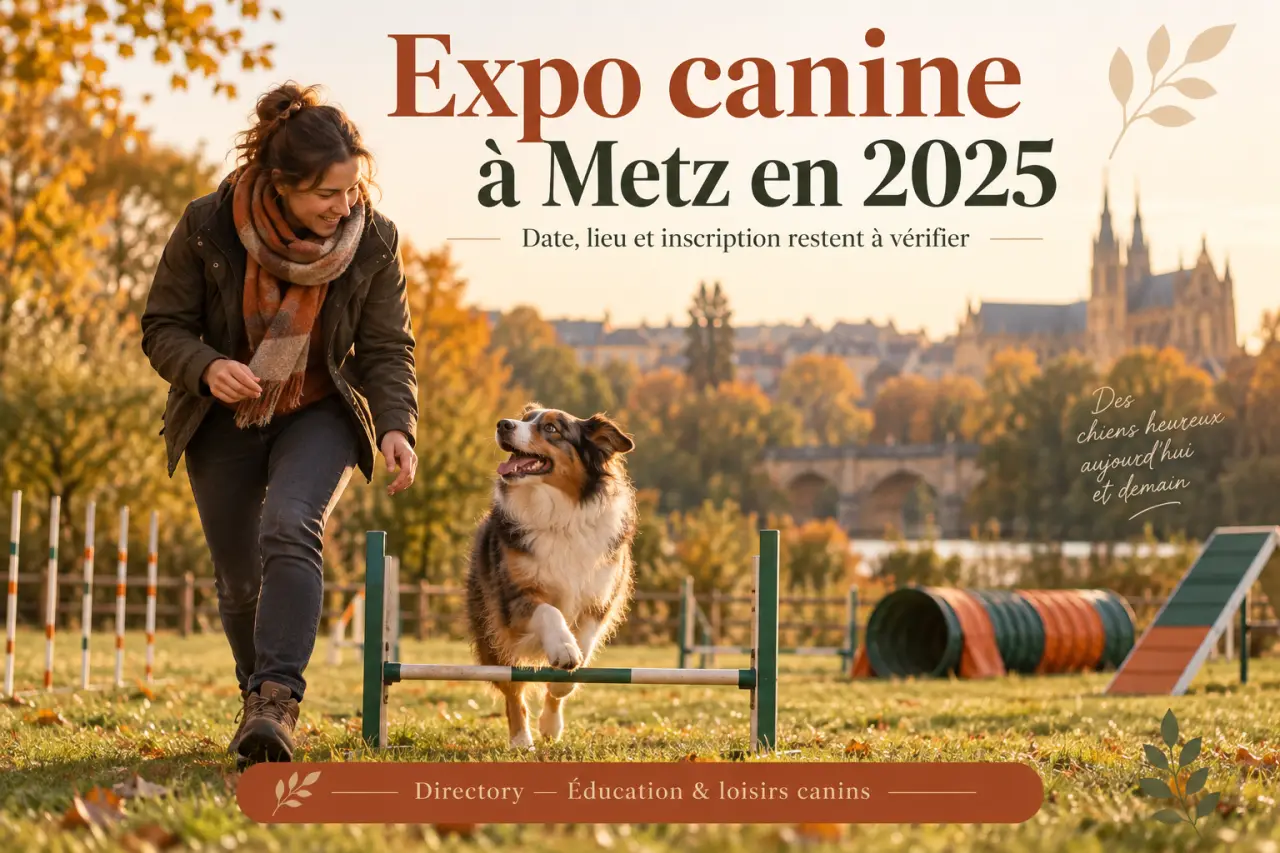Expo canine à Metz en 2025 : date, lieu et inscription restent à vérifier