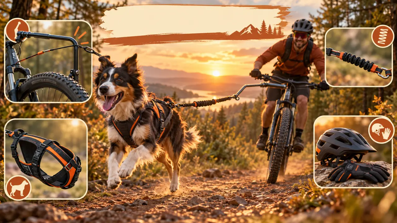 Cani VTT : la barre de traction protège la roue avant, avec 4 équipements à prévoir