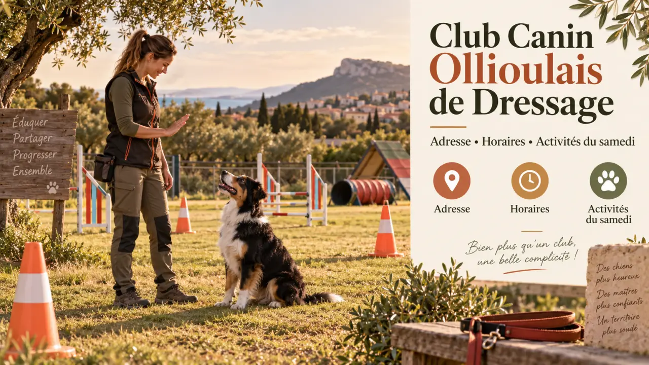 Club Canin Ollioulais de Dressage : adresse, horaires et activités du samedi